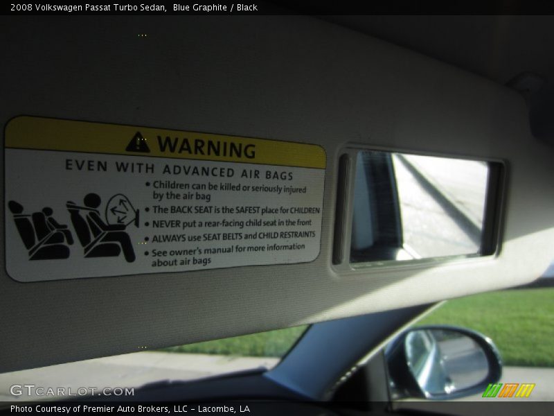 Blue Graphite / Black 2008 Volkswagen Passat Turbo Sedan