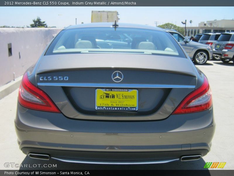 Indium Grey Metallic / Almond/Mocha 2012 Mercedes-Benz CLS 550 Coupe