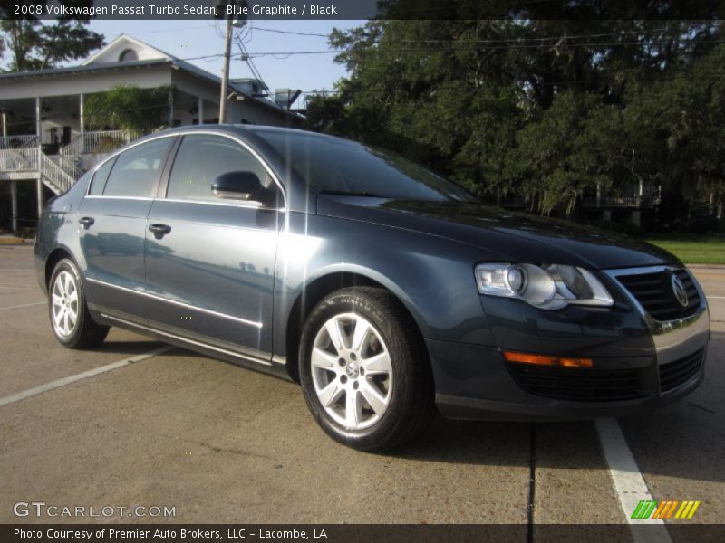 Blue Graphite / Black 2008 Volkswagen Passat Turbo Sedan