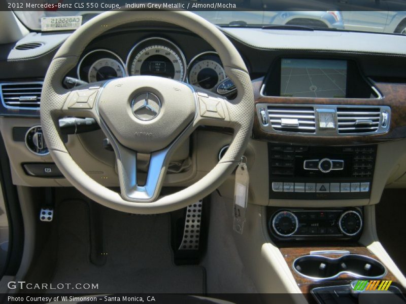 Indium Grey Metallic / Almond/Mocha 2012 Mercedes-Benz CLS 550 Coupe