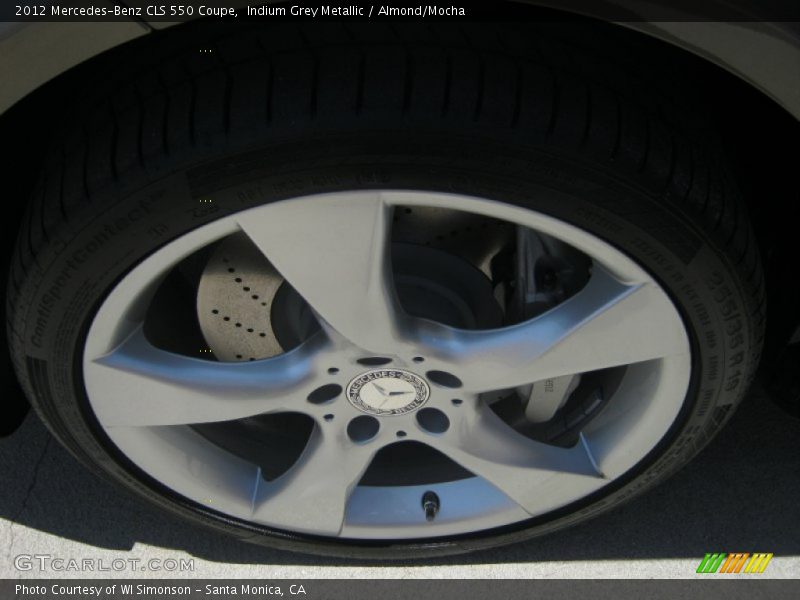 Indium Grey Metallic / Almond/Mocha 2012 Mercedes-Benz CLS 550 Coupe