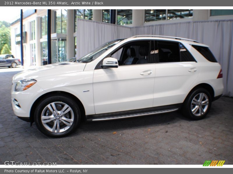 Arctic White / Black 2012 Mercedes-Benz ML 350 4Matic