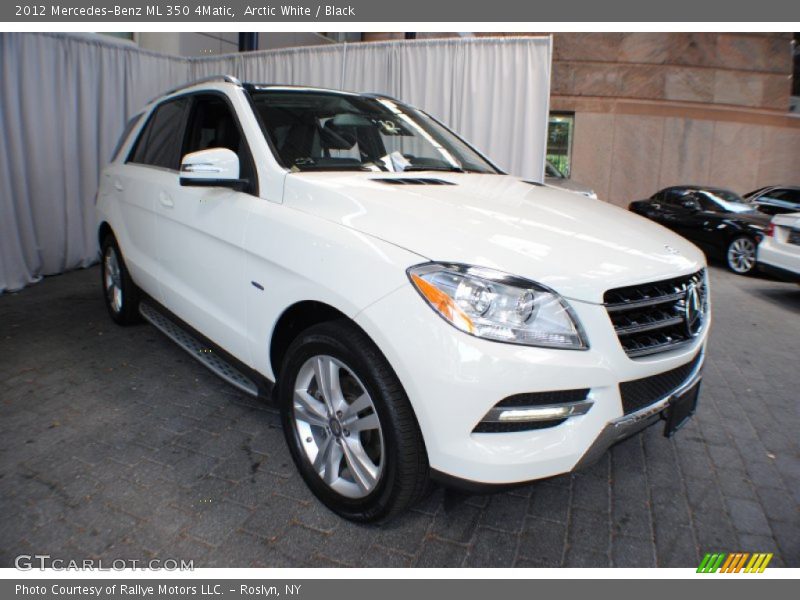 Arctic White / Black 2012 Mercedes-Benz ML 350 4Matic