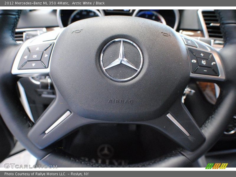 Arctic White / Black 2012 Mercedes-Benz ML 350 4Matic