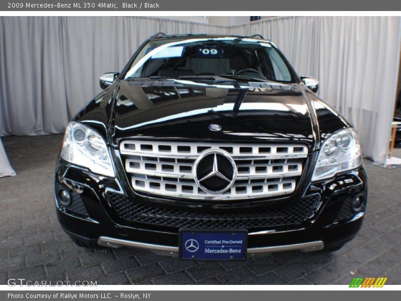 Black / Black 2009 Mercedes-Benz ML 350 4Matic