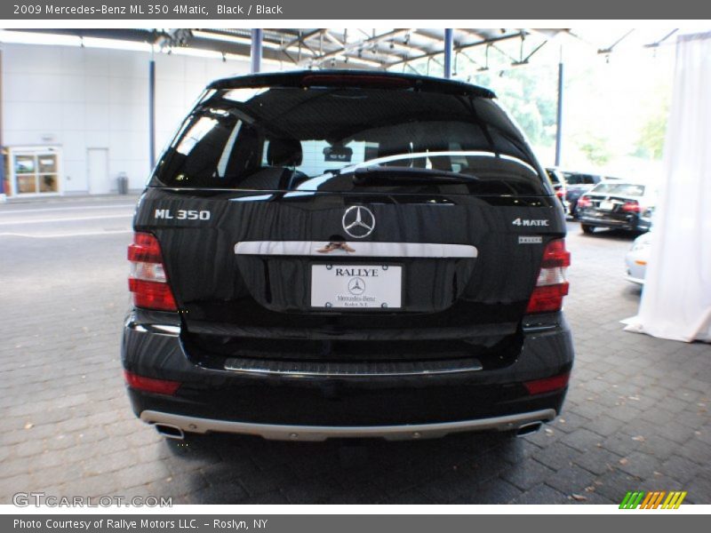 Black / Black 2009 Mercedes-Benz ML 350 4Matic