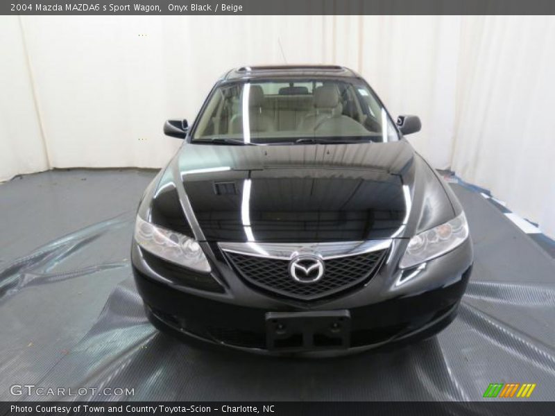 Onyx Black / Beige 2004 Mazda MAZDA6 s Sport Wagon