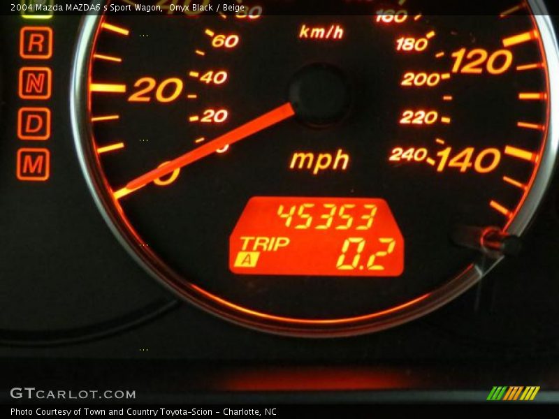 Onyx Black / Beige 2004 Mazda MAZDA6 s Sport Wagon