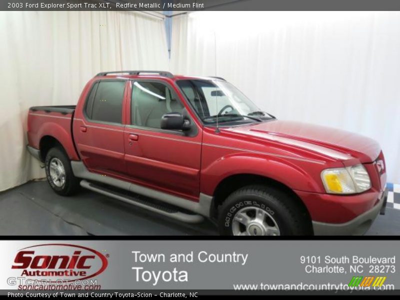 Redfire Metallic / Medium Flint 2003 Ford Explorer Sport Trac XLT