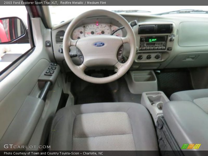 Redfire Metallic / Medium Flint 2003 Ford Explorer Sport Trac XLT