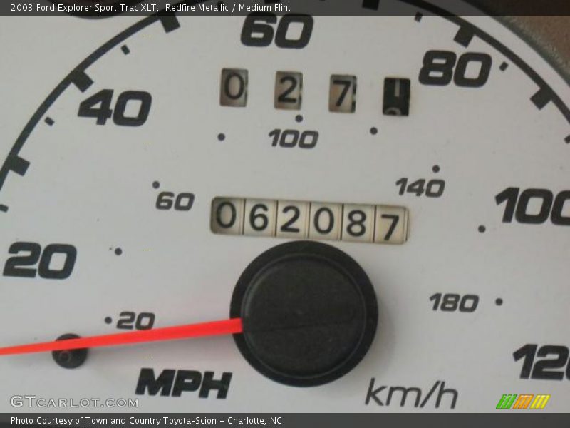 Redfire Metallic / Medium Flint 2003 Ford Explorer Sport Trac XLT