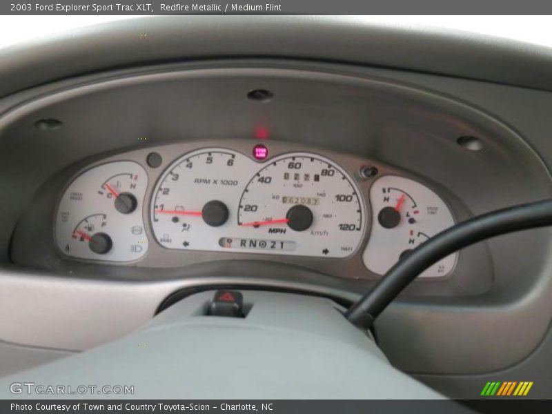 Redfire Metallic / Medium Flint 2003 Ford Explorer Sport Trac XLT