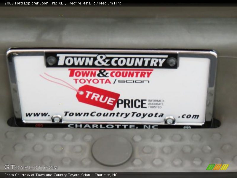 Redfire Metallic / Medium Flint 2003 Ford Explorer Sport Trac XLT