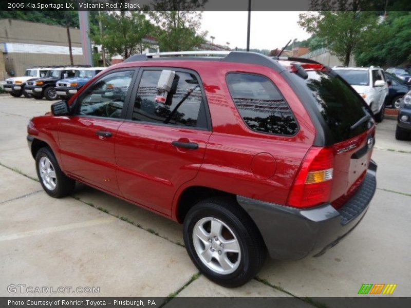 Volcanic Red / Black 2006 Kia Sportage LX