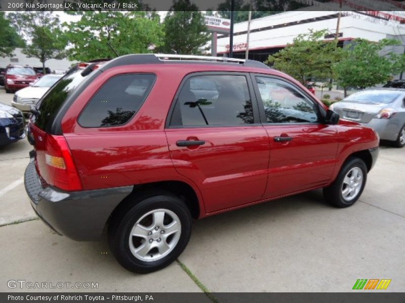 Volcanic Red / Black 2006 Kia Sportage LX
