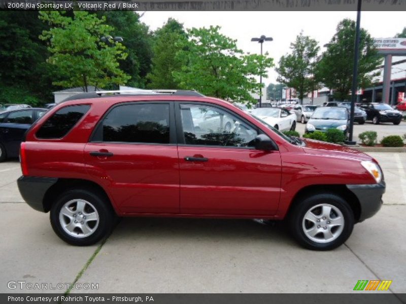 Volcanic Red / Black 2006 Kia Sportage LX