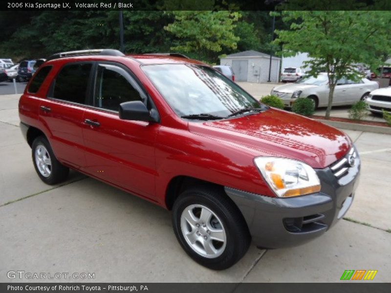 Volcanic Red / Black 2006 Kia Sportage LX