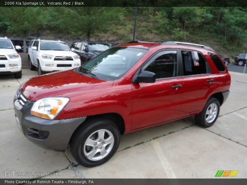Volcanic Red / Black 2006 Kia Sportage LX