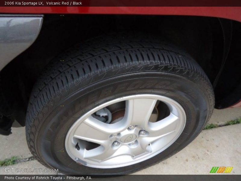 Volcanic Red / Black 2006 Kia Sportage LX