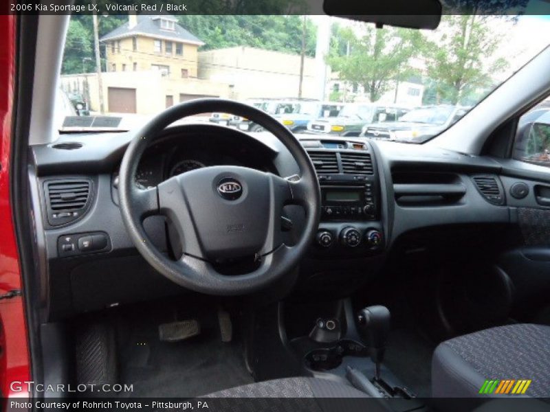 Volcanic Red / Black 2006 Kia Sportage LX