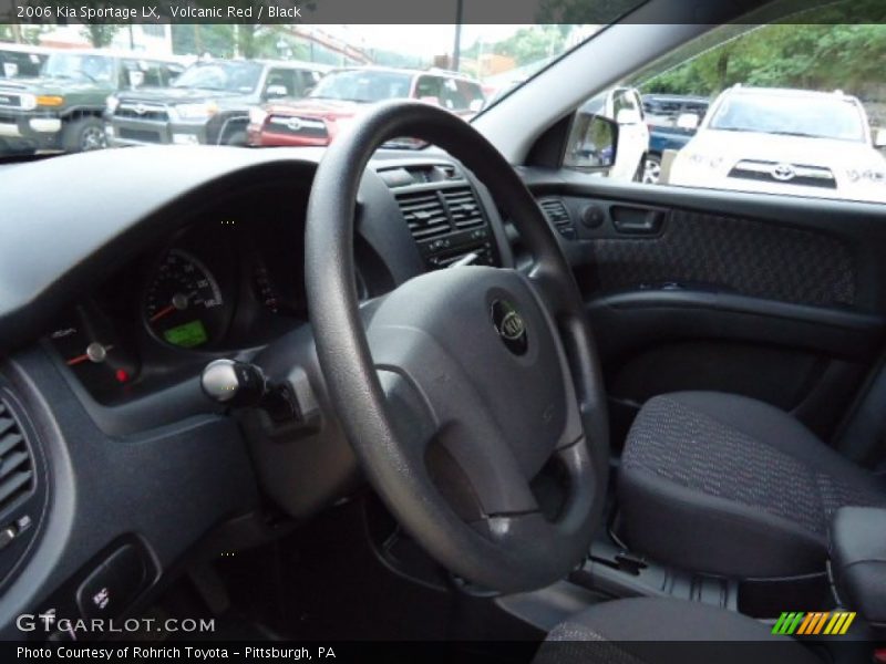 Volcanic Red / Black 2006 Kia Sportage LX