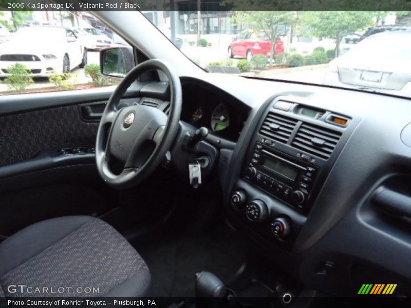 Volcanic Red / Black 2006 Kia Sportage LX