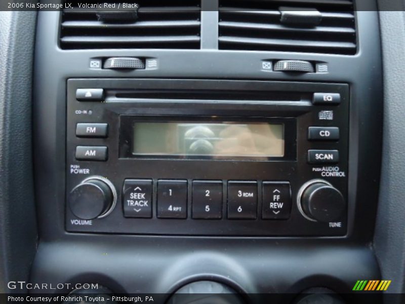 Volcanic Red / Black 2006 Kia Sportage LX