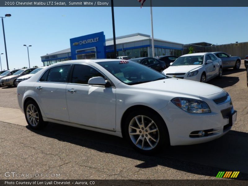 Summit White / Ebony 2010 Chevrolet Malibu LTZ Sedan