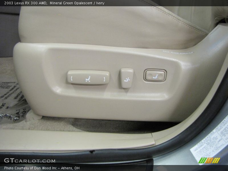 Mineral Green Opalescent / Ivory 2003 Lexus RX 300 AWD