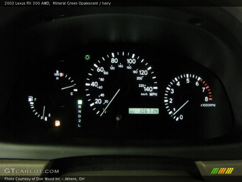 Mineral Green Opalescent / Ivory 2003 Lexus RX 300 AWD