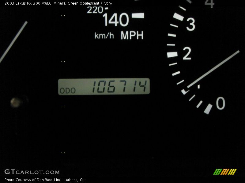Mineral Green Opalescent / Ivory 2003 Lexus RX 300 AWD