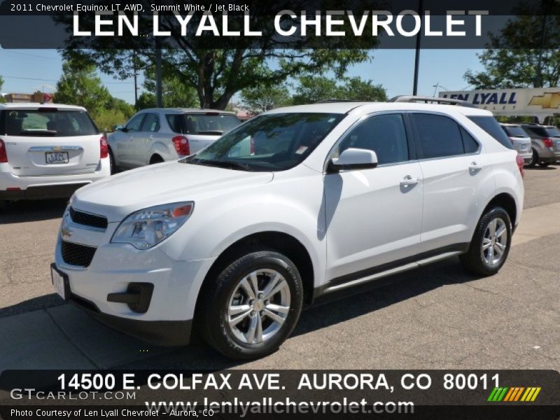 Summit White / Jet Black 2011 Chevrolet Equinox LT AWD