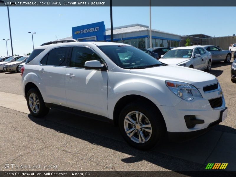 Summit White / Jet Black 2011 Chevrolet Equinox LT AWD