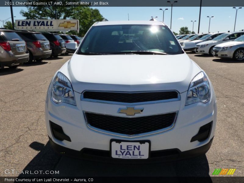 Summit White / Jet Black 2011 Chevrolet Equinox LT AWD