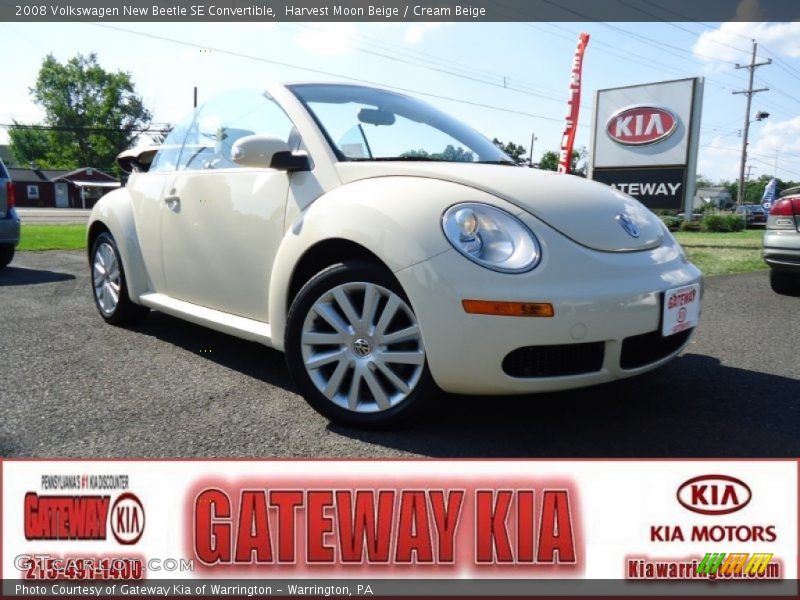 Harvest Moon Beige / Cream Beige 2008 Volkswagen New Beetle SE Convertible