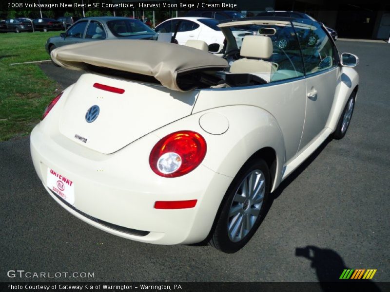 Harvest Moon Beige / Cream Beige 2008 Volkswagen New Beetle SE Convertible