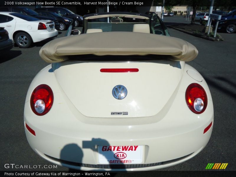 Harvest Moon Beige / Cream Beige 2008 Volkswagen New Beetle SE Convertible