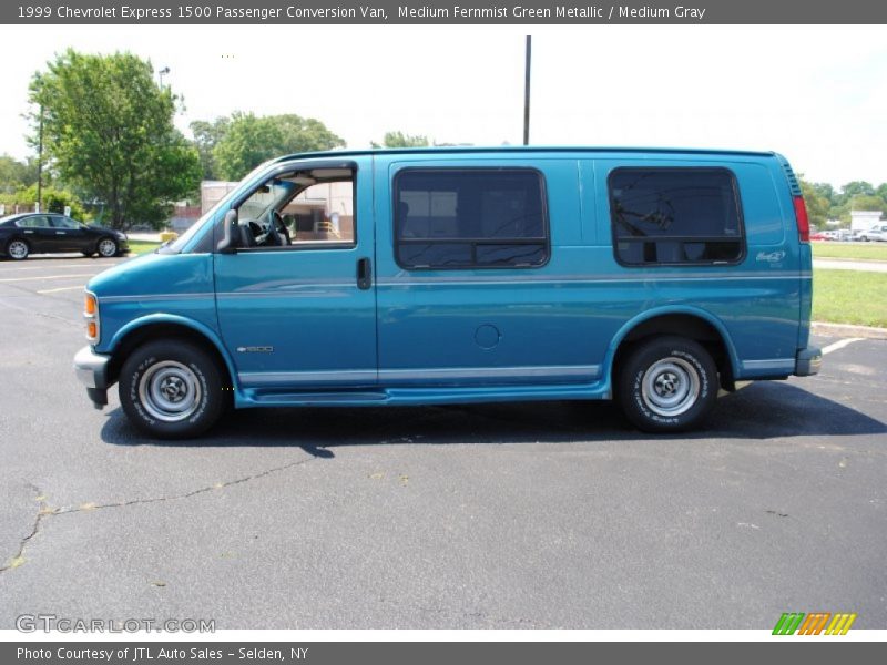 Medium Fernmist Green Metallic / Medium Gray 1999 Chevrolet Express 1500 Passenger Conversion Van