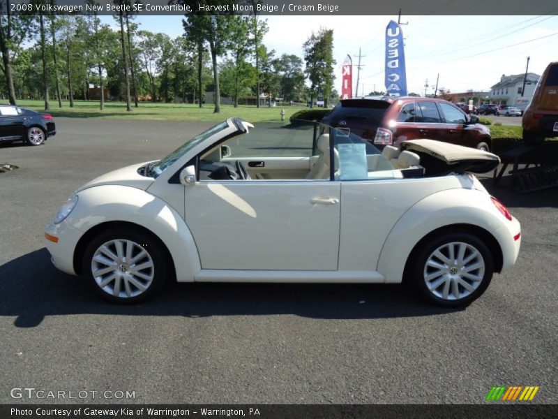 Harvest Moon Beige / Cream Beige 2008 Volkswagen New Beetle SE Convertible
