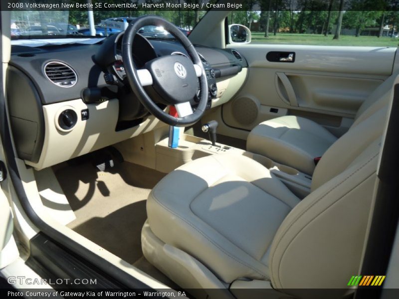 Harvest Moon Beige / Cream Beige 2008 Volkswagen New Beetle SE Convertible