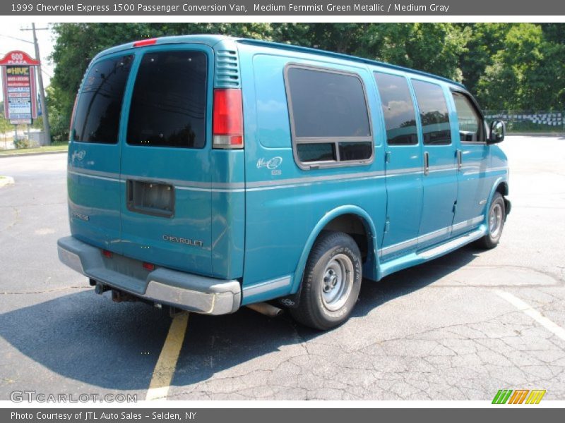 Medium Fernmist Green Metallic / Medium Gray 1999 Chevrolet Express 1500 Passenger Conversion Van