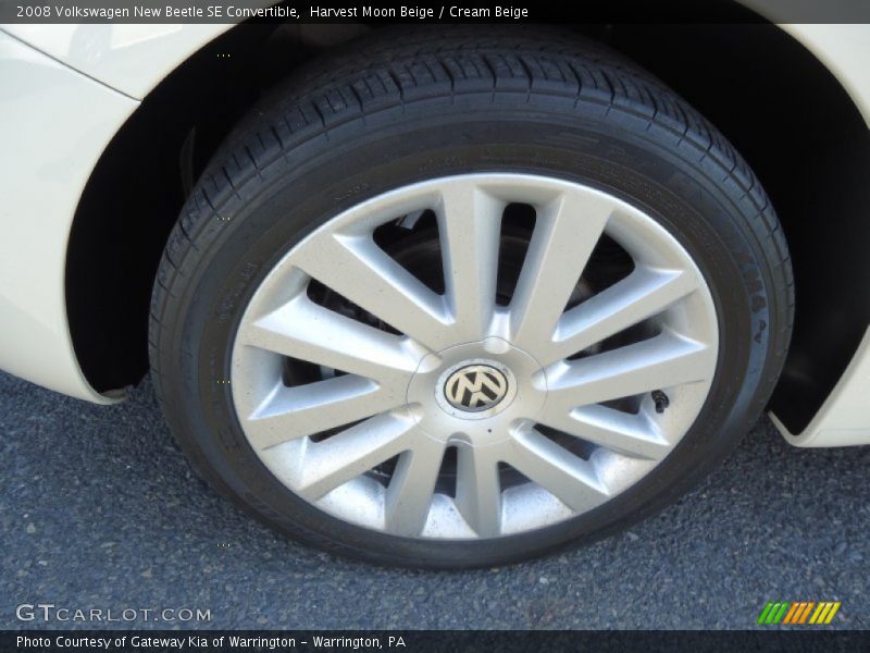 Harvest Moon Beige / Cream Beige 2008 Volkswagen New Beetle SE Convertible