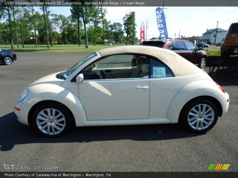 Harvest Moon Beige / Cream Beige 2008 Volkswagen New Beetle SE Convertible