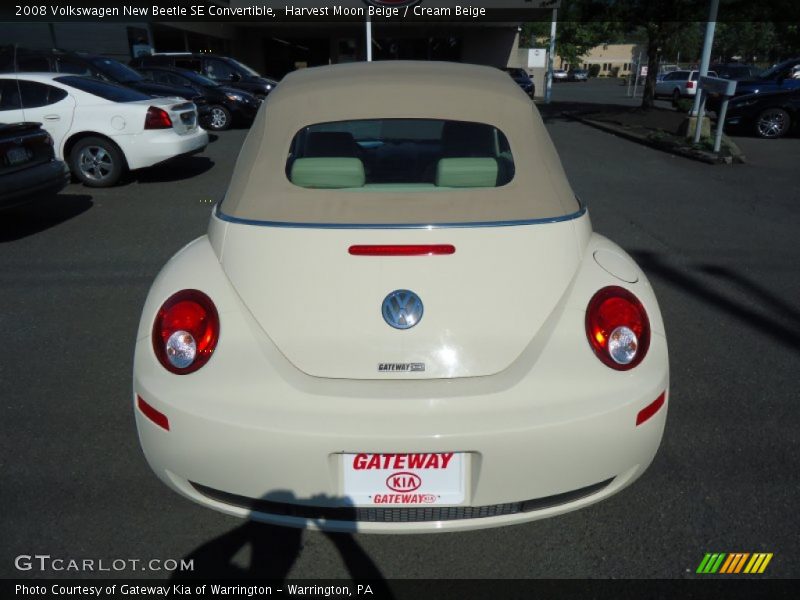 Harvest Moon Beige / Cream Beige 2008 Volkswagen New Beetle SE Convertible