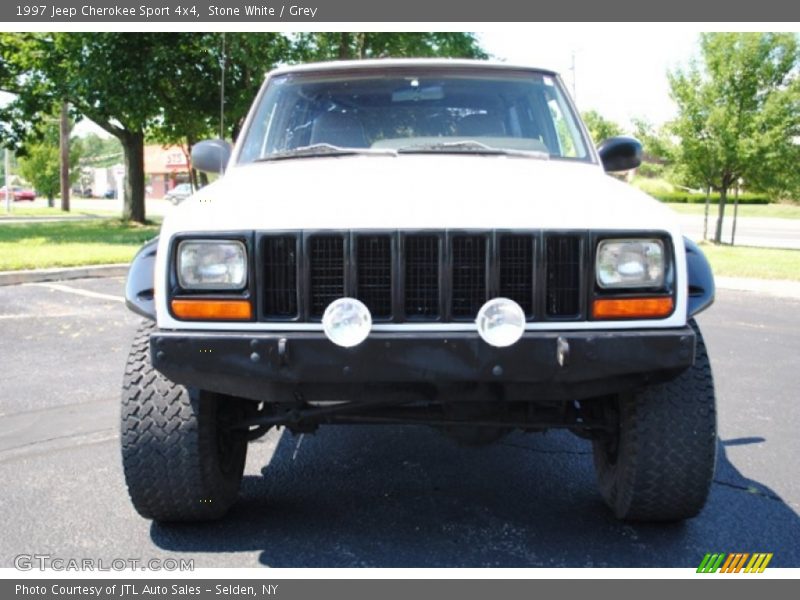 Stone White / Grey 1997 Jeep Cherokee Sport 4x4