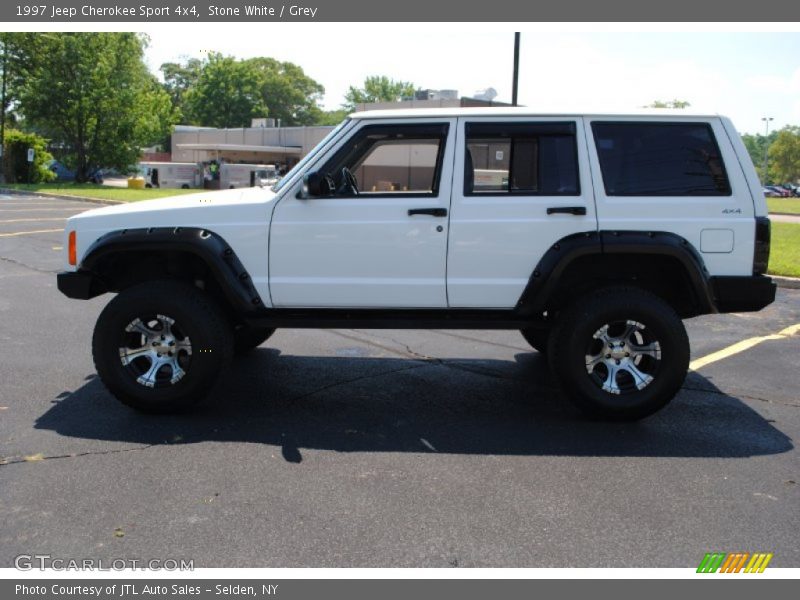 Stone White / Grey 1997 Jeep Cherokee Sport 4x4