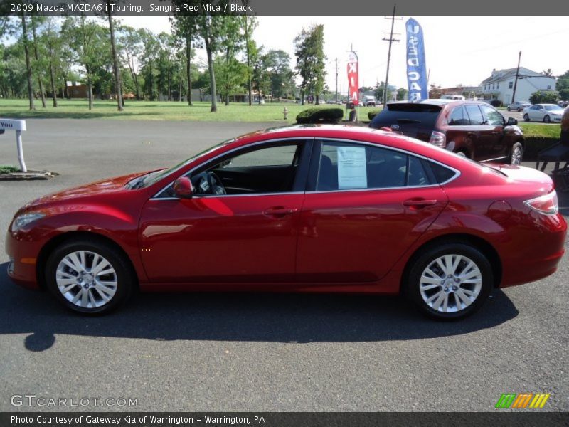 Sangria Red Mica / Black 2009 Mazda MAZDA6 i Touring