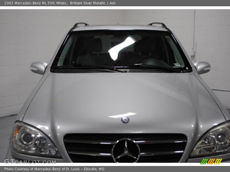 Brilliant Silver Metallic / Ash 2003 Mercedes-Benz ML 500 4Matic