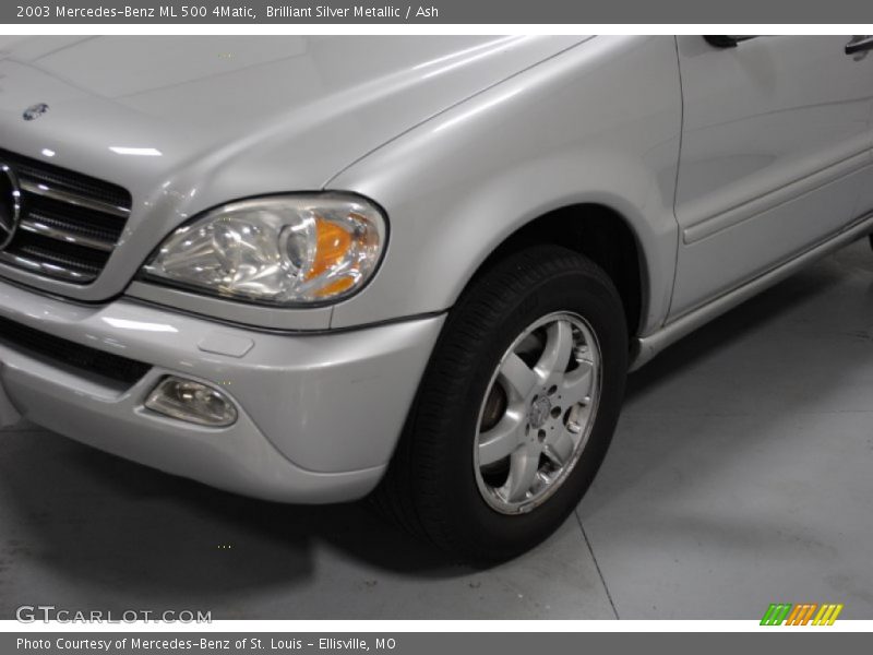 Brilliant Silver Metallic / Ash 2003 Mercedes-Benz ML 500 4Matic