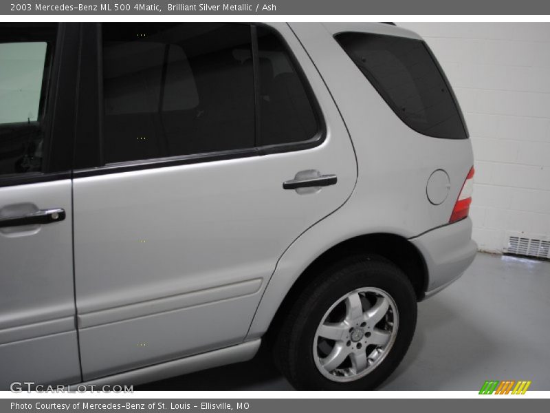 Brilliant Silver Metallic / Ash 2003 Mercedes-Benz ML 500 4Matic